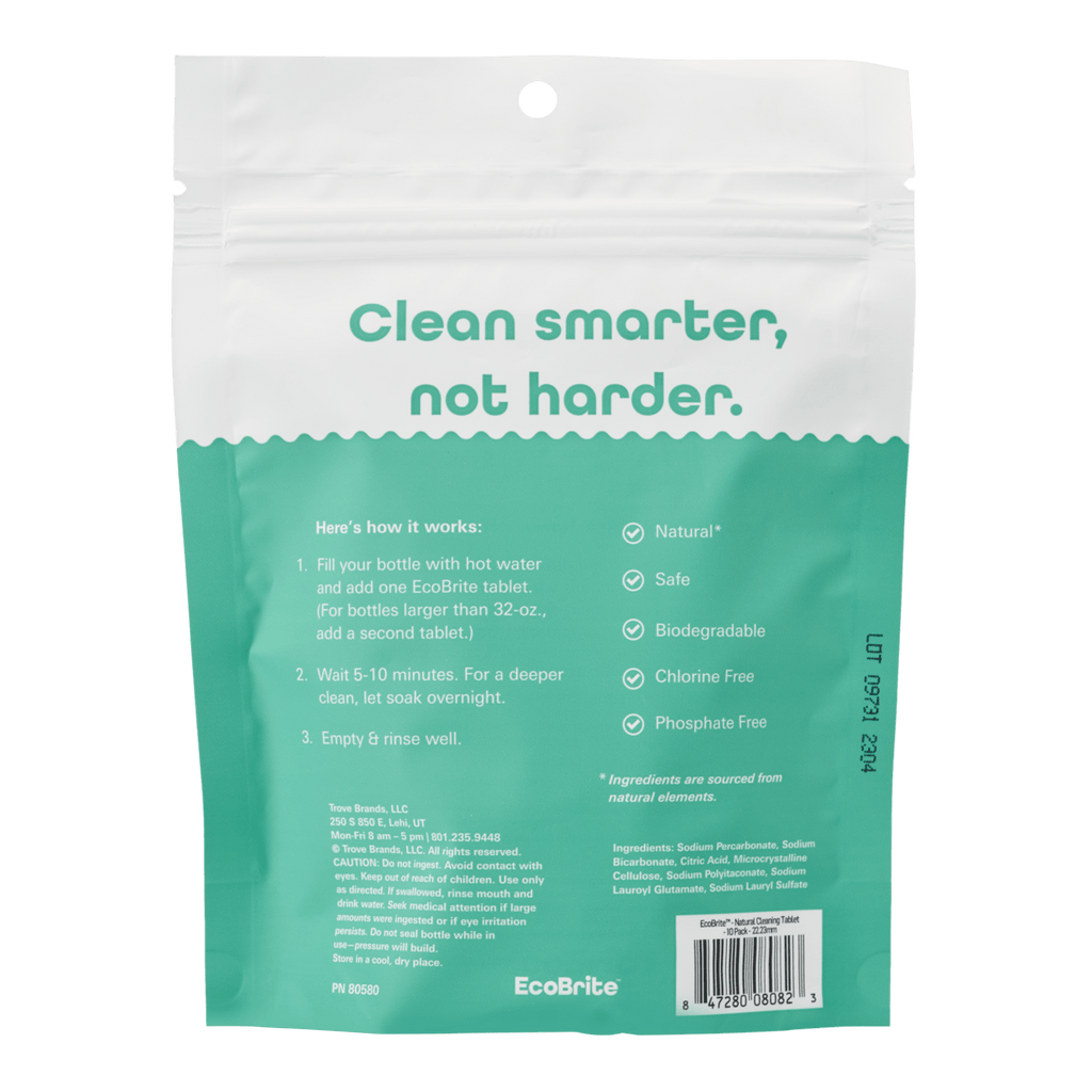 Bottle Cleaning Tablets - Bag Friendly Hydration
